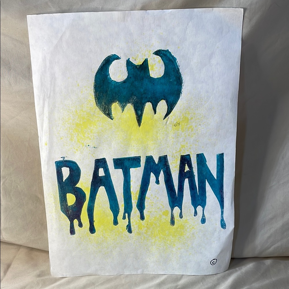 Handmade Batman Print
